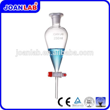 JOAN Embudo de separación de vidrio con llave PTFE